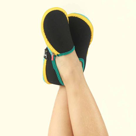 Sapatilha Super Confortável Comfy Preta Elastico Verde - No Magalu -  Magazine Luiza