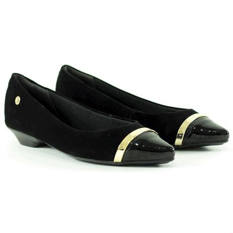 sapatilha via uno bico fino preta