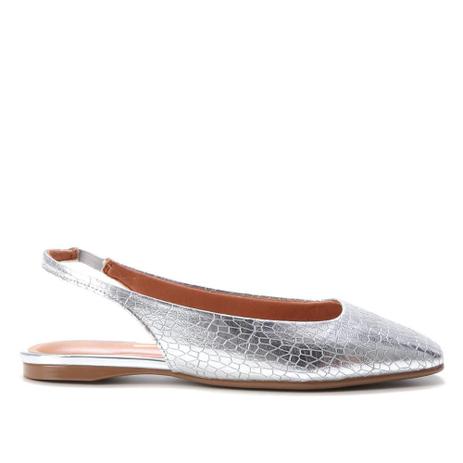 Sapatilha Vizzano Slingback Metalizada Croco Menor preço em Sapatilha Vizzano Slingback Metalizada Croco