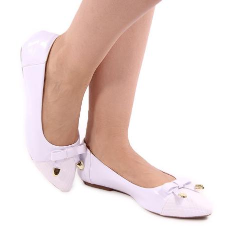 Sapatilha Zhaceci Luxo Branca - Calçados Femininos - Magazine Luiza