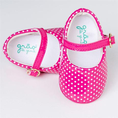 Sapatinho Bebê Menina Pink Petit Poá Tam 19 Grão de Gente - Sapatinho de  Bebê - Magazine Luiza