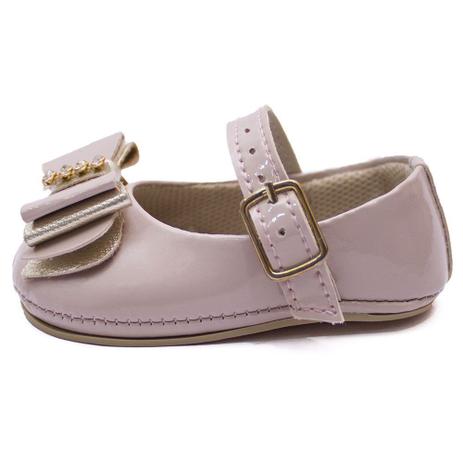 Sapato Boneca de Bebê Feminino com Laço - ROSE - paoladavinci-mobile
