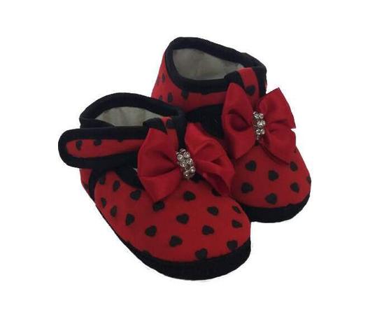 Sapatinho boneca bebe vermelho coração - Fuá Kito Baby - Sapatinho de Bebê  - Magazine Luiza
