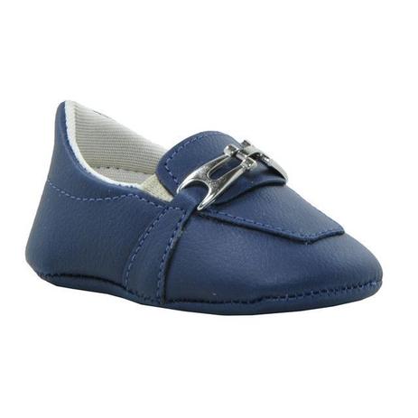 sapatinho de bebe azul marinho