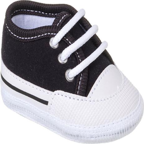 Sapatinho de Bebe Infantil Keto Baby Star Preto Branco com Cadarço -  Sapatinho de Bebê - Magazine Luiza