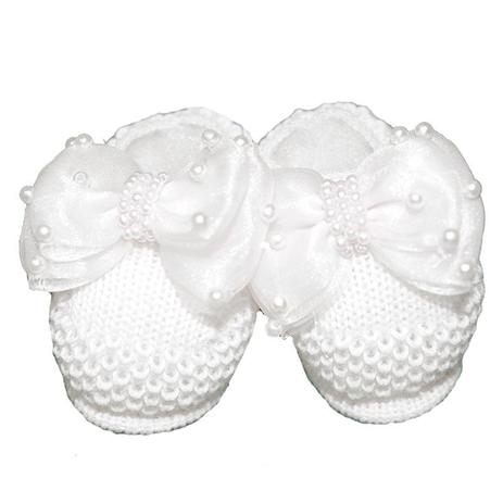 Pantufa de Bebê Sapatinho de Lã