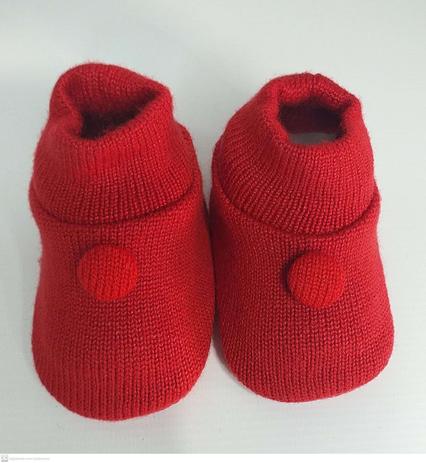 Sapatinho de Tricot Vermelho RN Tam. P Unissex Fio de Amor - Sapatinho de  Bebê - Magazine Luiza