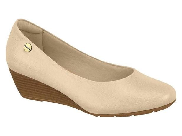 sapato peep toe anabela