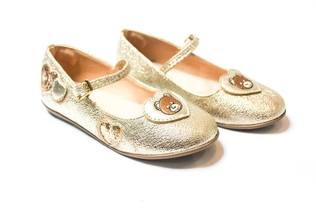 sapato dourado infantil bebe