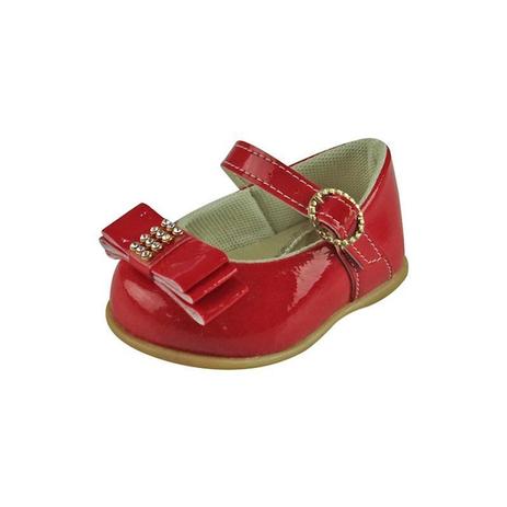 sapato estilo boneca vermelho