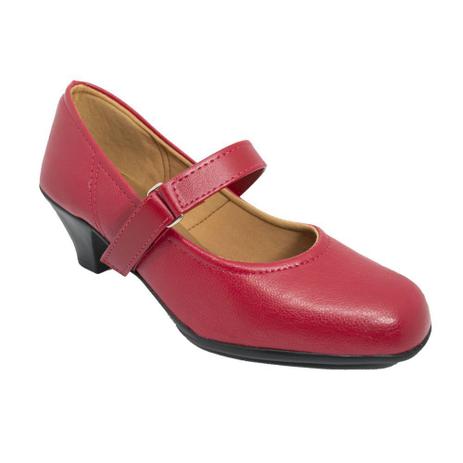 Sapato Boneca Fechado Salto Baixo Confort Vermelho - PariShoes - Outros  Moda e Acessórios - Magazine Luiza