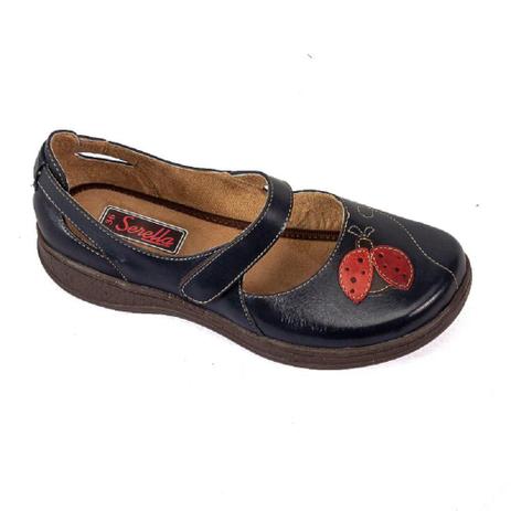 Sapato Boneca Retrô Feminino Azul - Hoover