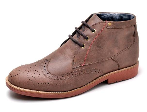 Sapato Social Masculino Italiano Reta Oposta Em Couro - Ro912 Cafe |  Calcados \u0026 Bolsas