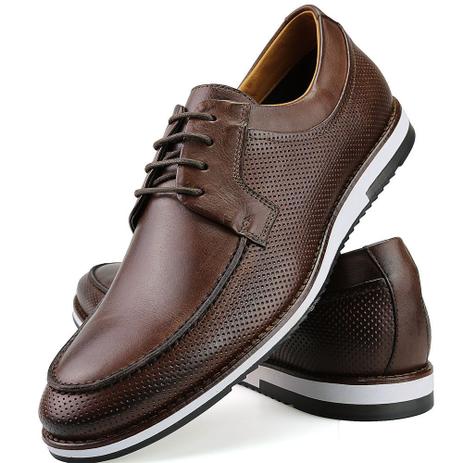 sapato casual masculino couro