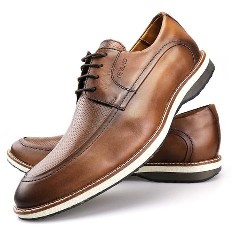 sapato oxford caramelo masculino