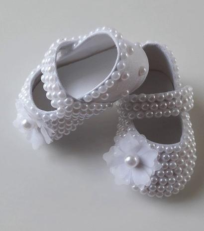 sapato branco para batizado
