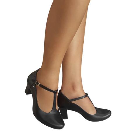 Sapato de Dança de Salão Preto Salto Confortavel Duani - Calçados Femininos  - Magazine Luiza