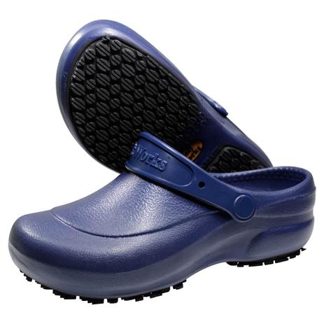 sapato azul enfermagem