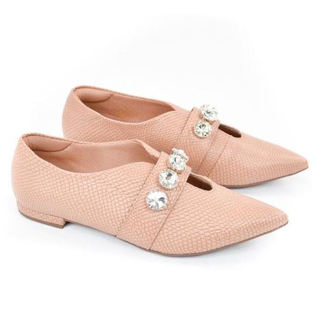 sapato nude rosado