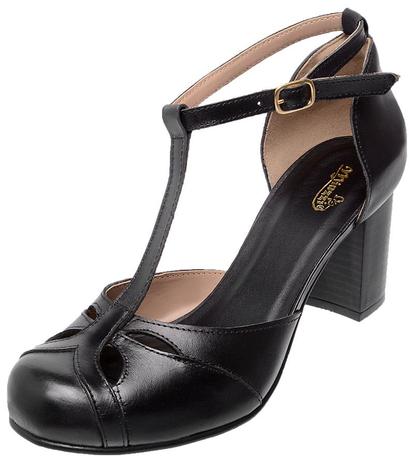 sapato estilo boneca salto alto