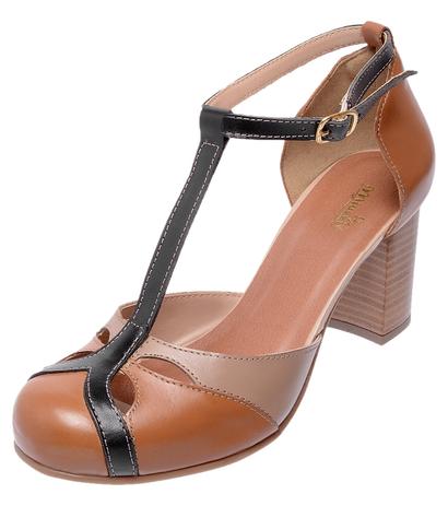 Sapato Feminina Estilo Boneca Casual Salto Alto com Fivela - Miuzzi - Sandália Feminina - Magazine Luiza