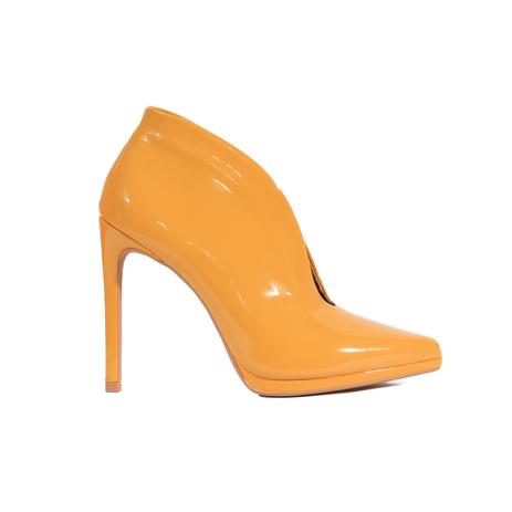 sapato mostarda feminino