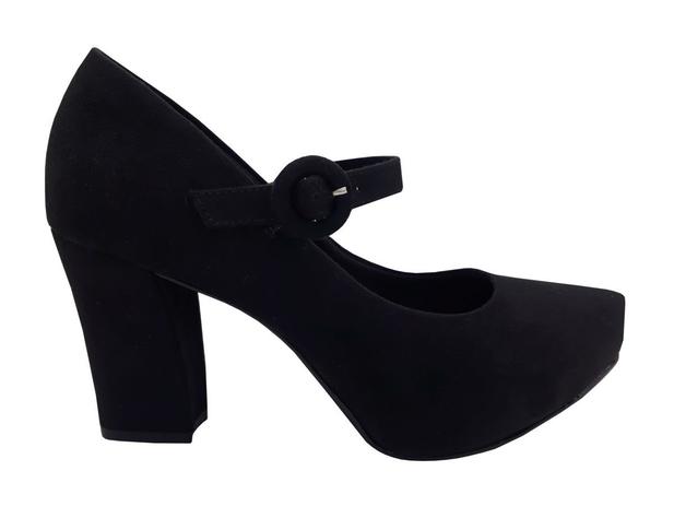 Sapato Feminino Bebecê de Camurça 6916-275 Salto alto e meia pata - Bebece  - Scarpin Feminino - Magazine Luiza