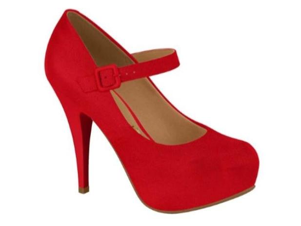 Sapato Feminino Boneca Salto Fino Vizzano 1143.304 / 1143.354 - Scarpin Feminino - Magazine Luiza