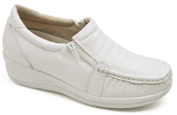 Sapato Feminino Mocassim Comfort Anatomico Enfermagem Dentista Branco -  Pizzaflex - Mocassim Feminino - Magazine Luiza
