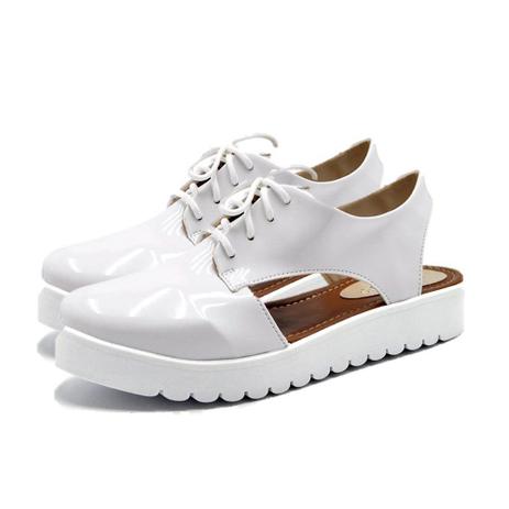 sapato oxford aberto
