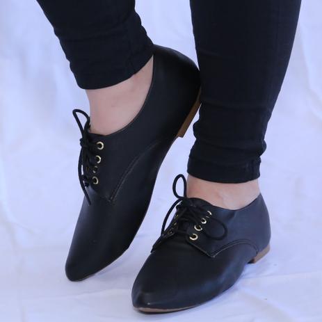 Sapato feminino Preto bico fino Sapato Oxford - Use Sapatilhas - Oxford  Feminino - Magazine Luiza