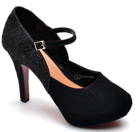 sapato de salto alto peep toe