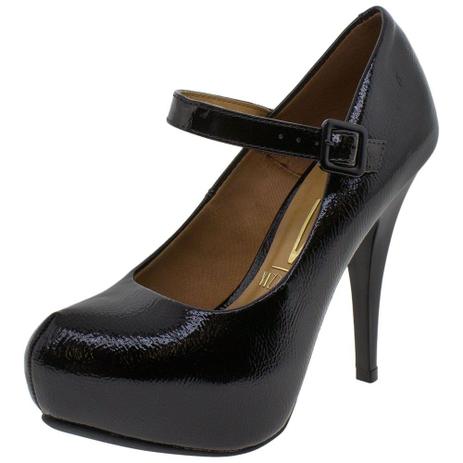 sapato de verniz preto feminino