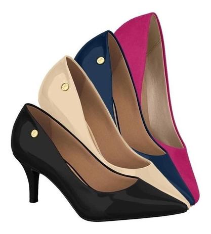 Sapato Feminino Scarpin Salto Baixo Vizzano 1185702 - Scarpin Feminino -  Magazine Luiza