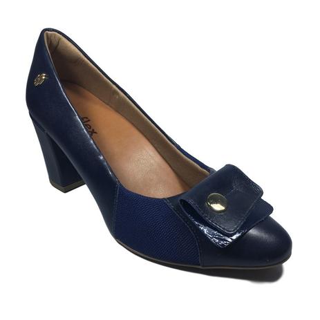 sapato usaflex feminino azul marinho