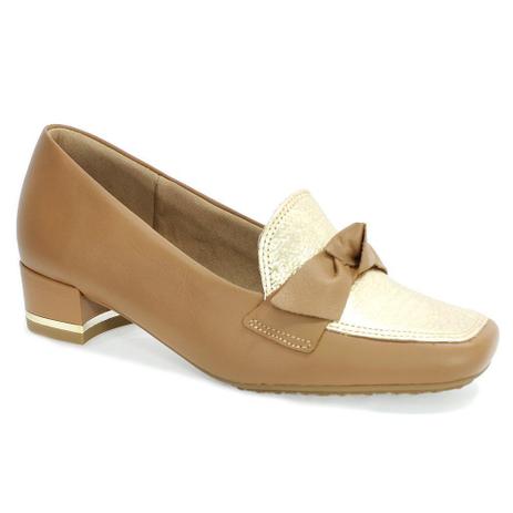 Sapato Feminino Soft Slim Couro Usaflex Caramelo - No Magalu - Magazine  Luiza