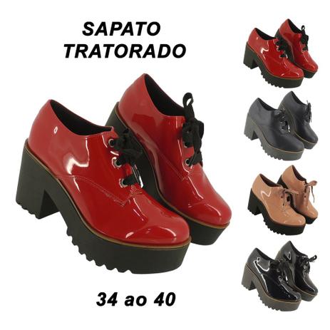 sapato tratorado feminino
