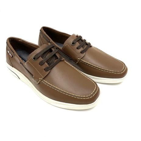 Sapato ferracini mocassim sider florida dubay conhaque masculino couro -  Mocassim Masculino - Magazine Luiza