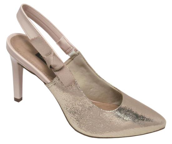 Sapato Festa Dakota Nude Brilho B9813 - Scarpin Feminino - Magazine Luiza