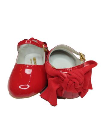 sapato infantil vermelho