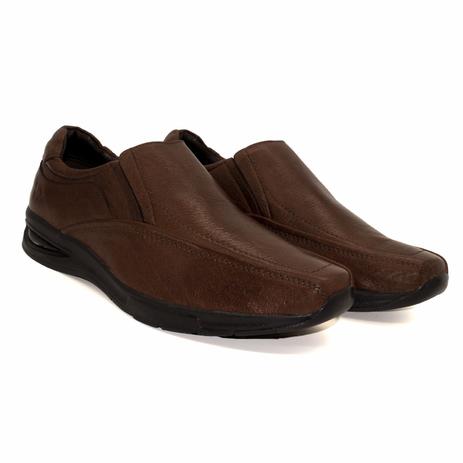 Sapato Masculino Casual Confort Couro Amortecedor Gel Anatomico Novo -  WalkVersat - Sapato Social Masculino - Magazine Luiza