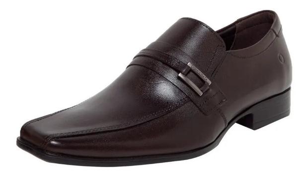 sapato de couro masculino democrata