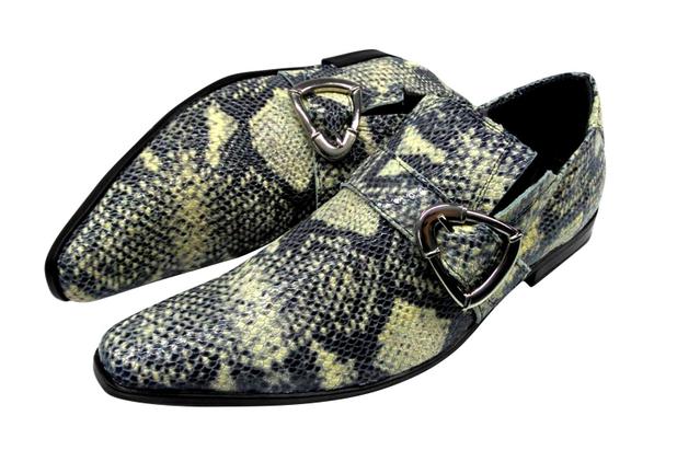 Sapato Masculino em Couro de Cobra Natural Veneza Collection Ref: 485 - ART  SAPATOS - Sapato Social Masculino - Magazine Luiza