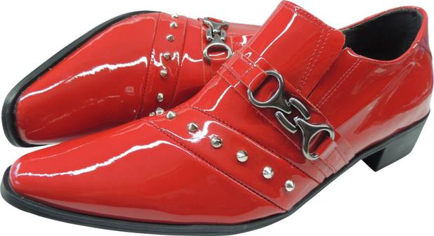 Sapato Masculino Em Couro Social Executivo Vermelho Veneza Collection - ART  SAPATOS - Sapato Social Masculino - Magazine Luiza