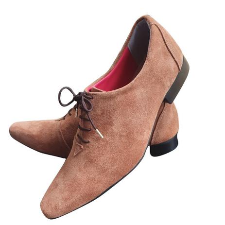 Sapato Masculino Italiano em Couro Oxford - Marrom - Soft Brown - ART  SAPATOS - Sapato Casual Masculino - Magazine Luiza