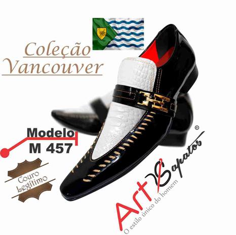 Sapato Masculino Italiano em Couro Ref: 457 - Art Sapatos - Sapato Social  Masculino - Magazine Luiza