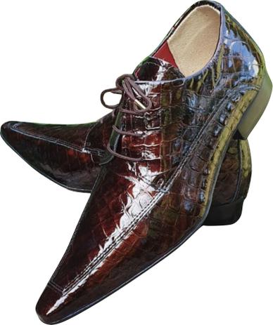 Sapato Masculino Italiano em Couro Social Executivo Marrom - ART SAPATOS -  Sapato Social Masculino - Magazine Luiza