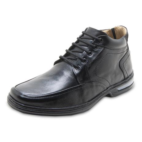 Sapato Masculino Rafarillo Duo Air Conforto Cano Médio em Couro Preto -  Sapato Social Masculino - Magazine Luiza