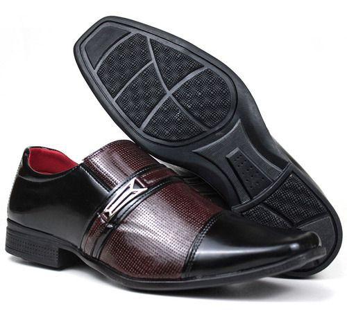 sapato social vinho masculino