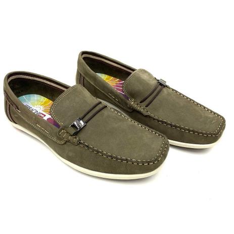Sapato mocassim ferracini blue index be summer verde militar masculino -  Mocassim Masculino - Magazine Luiza